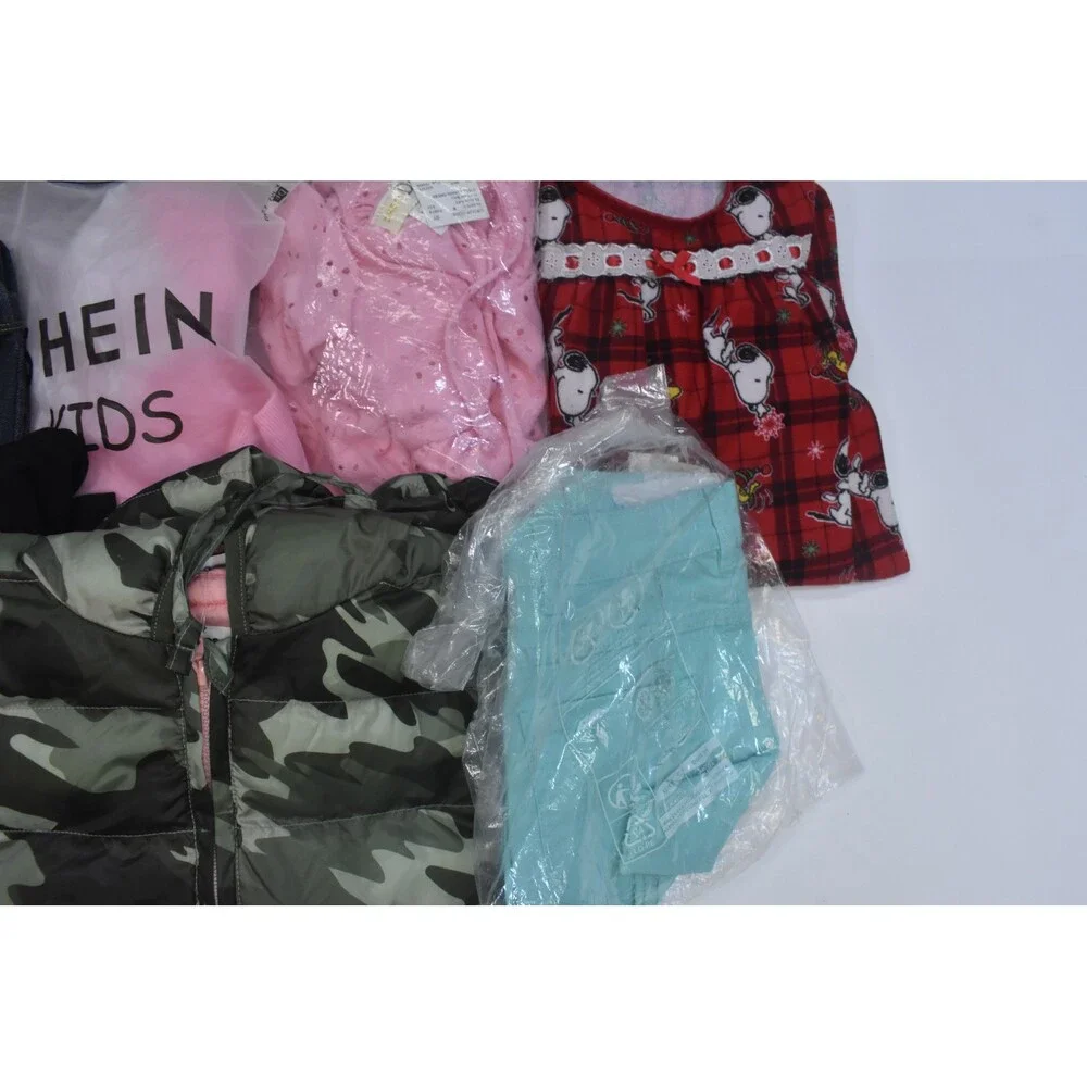 Wholesale Bulk Lot Of 13 Girls Size Small 6/7 Mixed Season Tops Bottoms Dresses